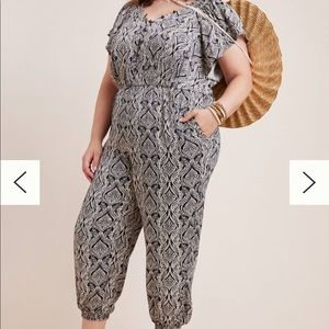 NEW Anthropologie Zadie Satin Jumpsuit Size 14